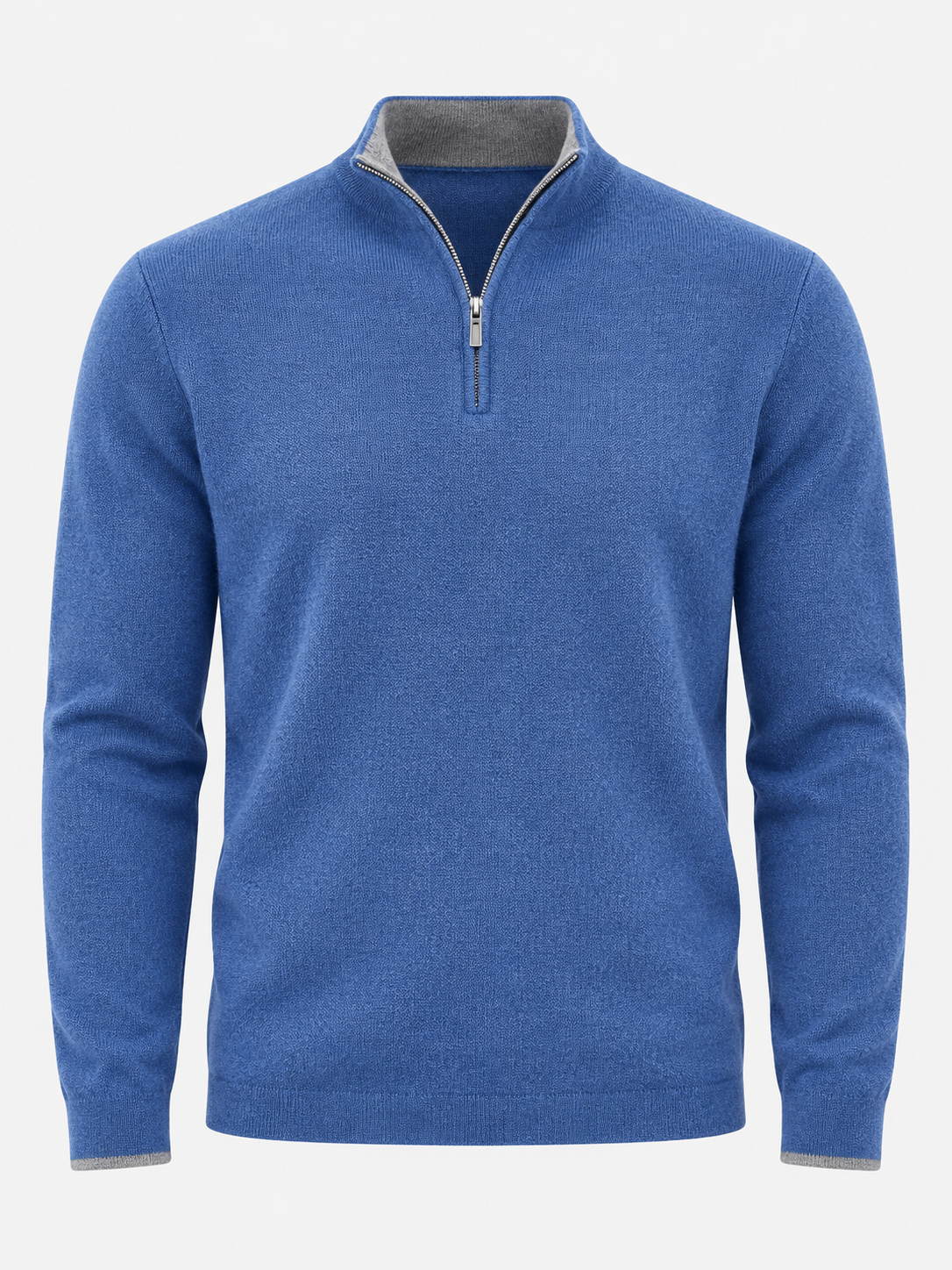 Men's Premium Knit Half Zip Jumper - blue product