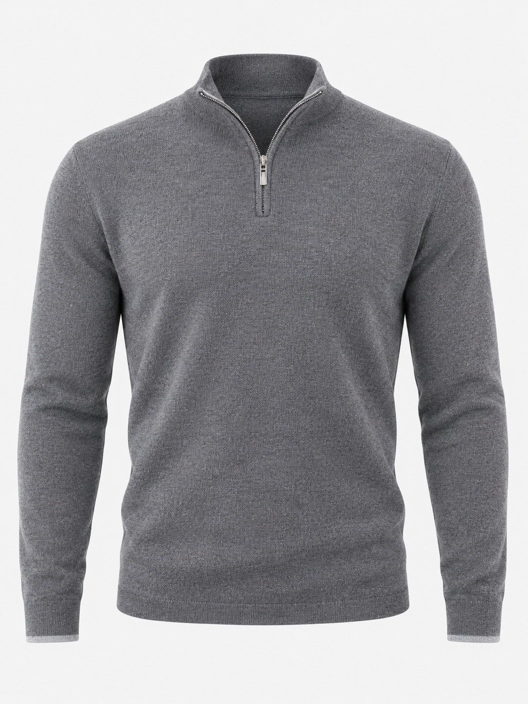 Men's Premium Knit Half Zip Jumper - grey product