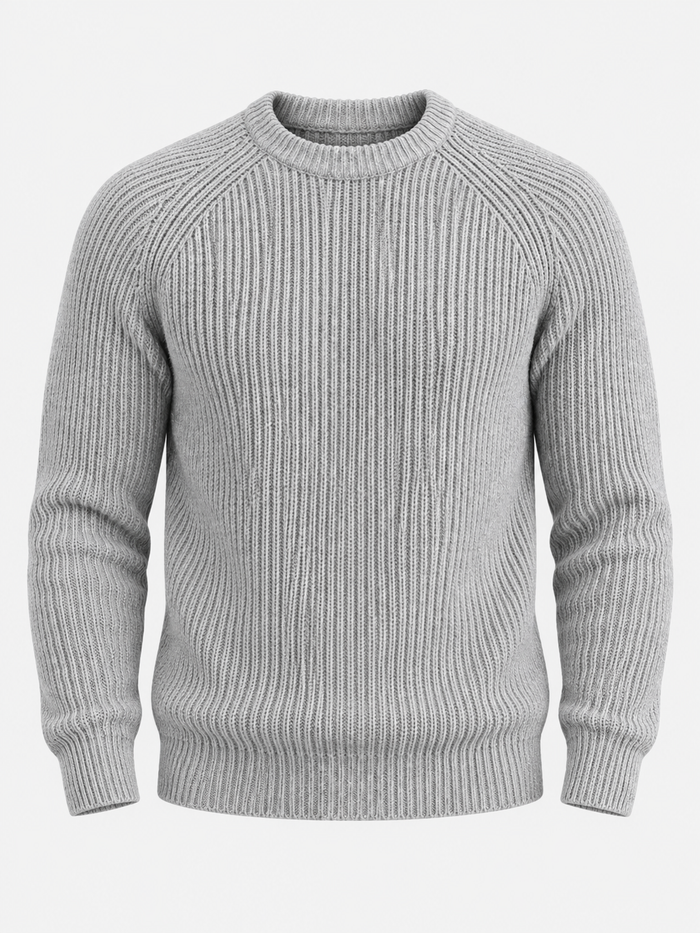Men's Heavyweight Rib Knit Fisherman Jumper