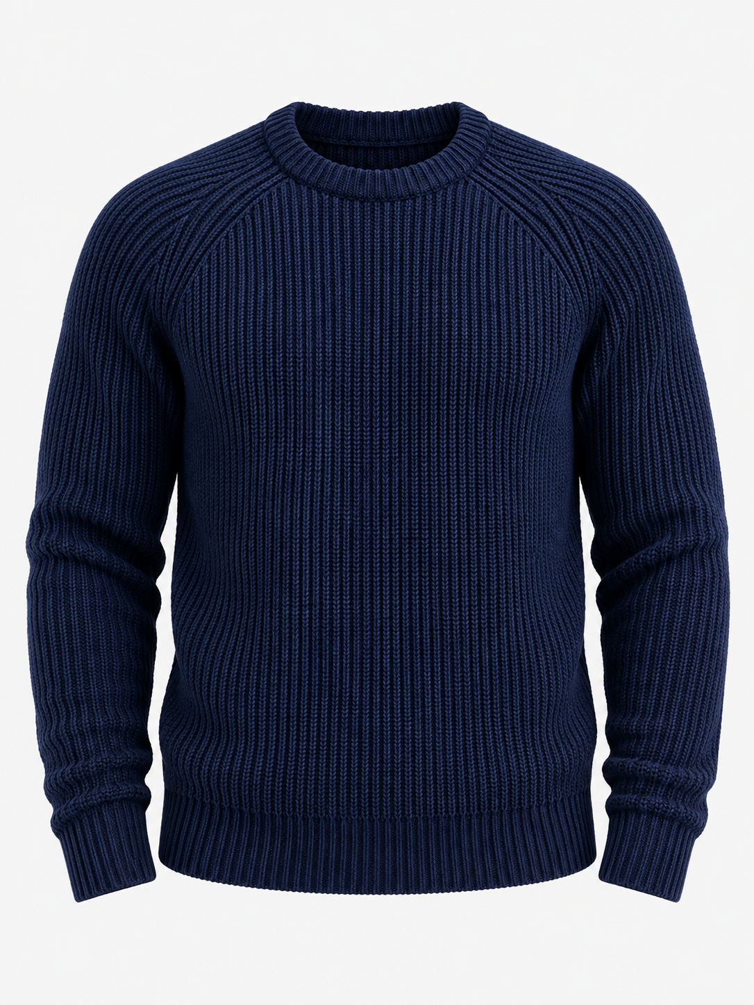 Men's Heavyweight Rib Knit Fisherman Jumper - navy product