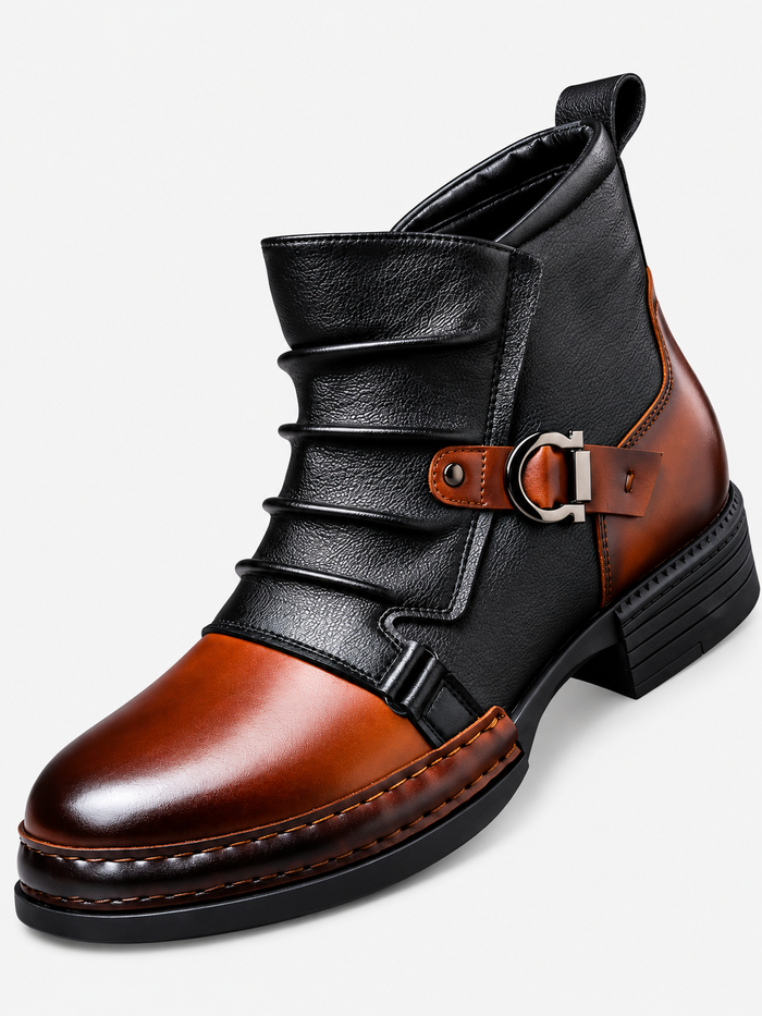 Men's Leather-Look Boots