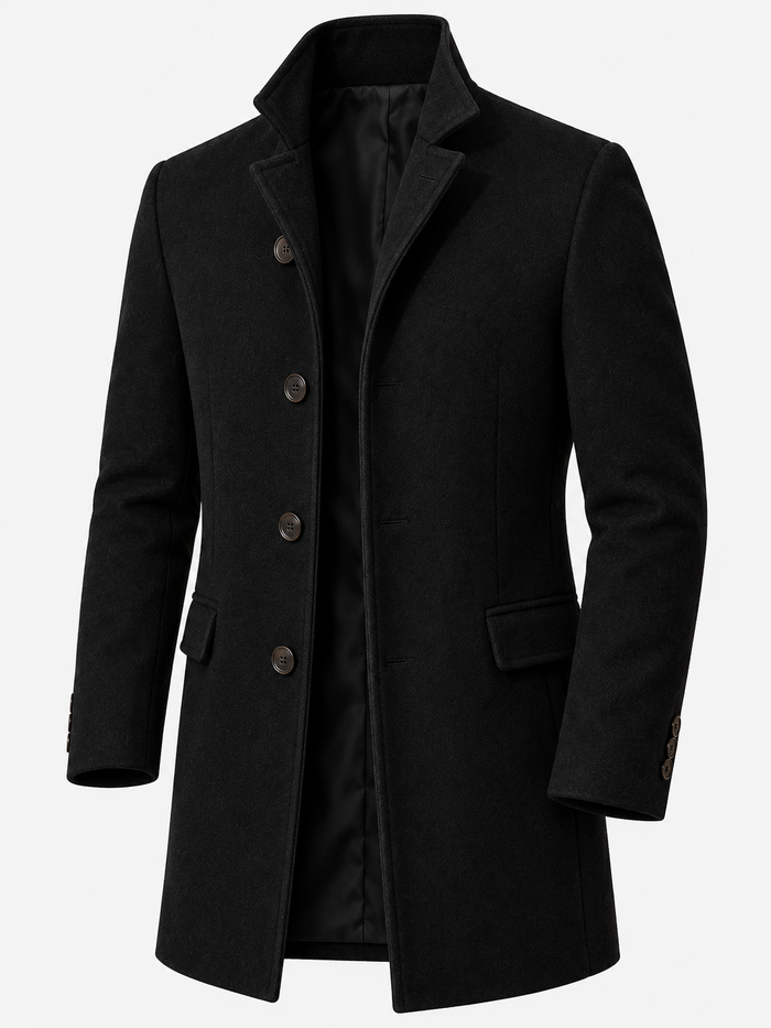 Men's Winter Tailored Stand Collar Coat