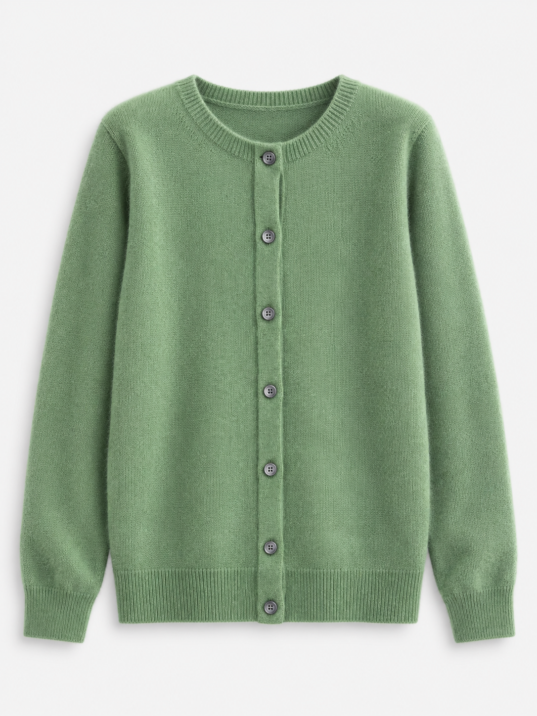 Women's Soft Knit Crew Neck Cardigan - light green product