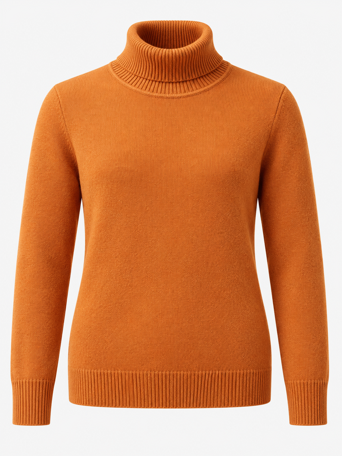 Men's Soft Knit Roll Neck Jumper - orange product