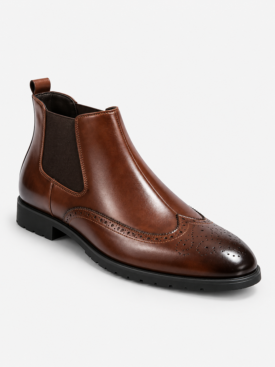 Women's Leather-Look Chelsea Boots - brown product