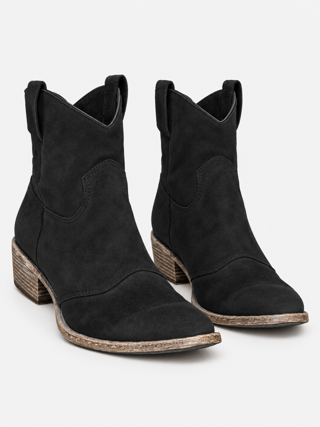 Women's Pointed Toe Ankle Boots - black product