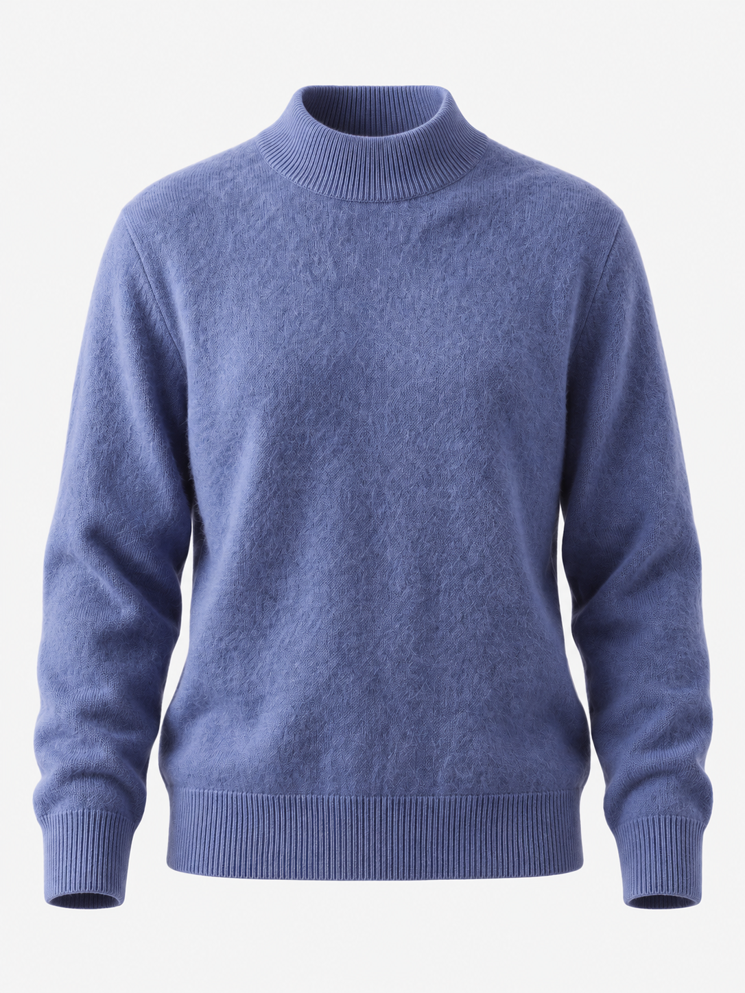 Women's Soft Knit Mock Neck Jumper - blue product