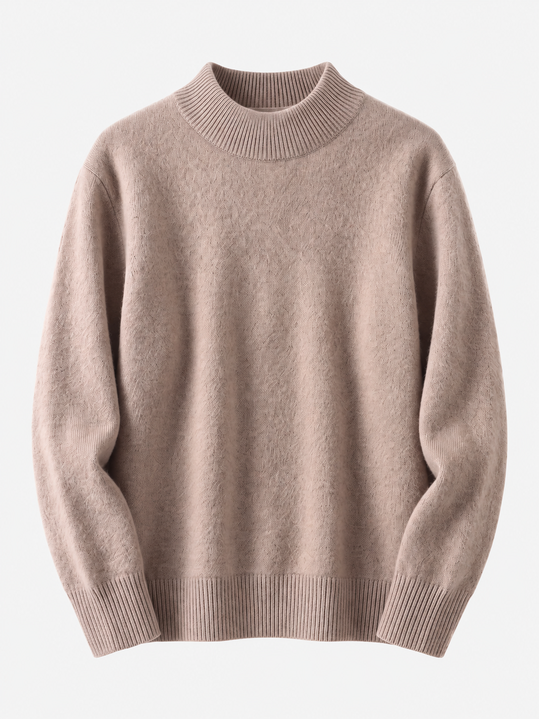 Women's Soft Knit Mock Neck Jumper - brown product
