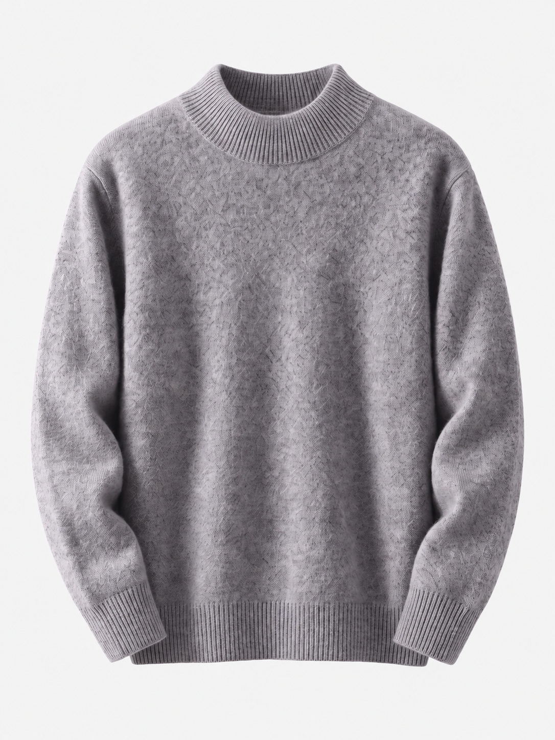 Women's Soft Knit Mock Neck Jumper - grey product