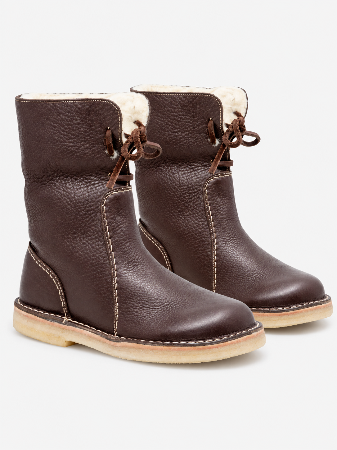 Women's Winter Warm Lined Snow Boots - dark brown product