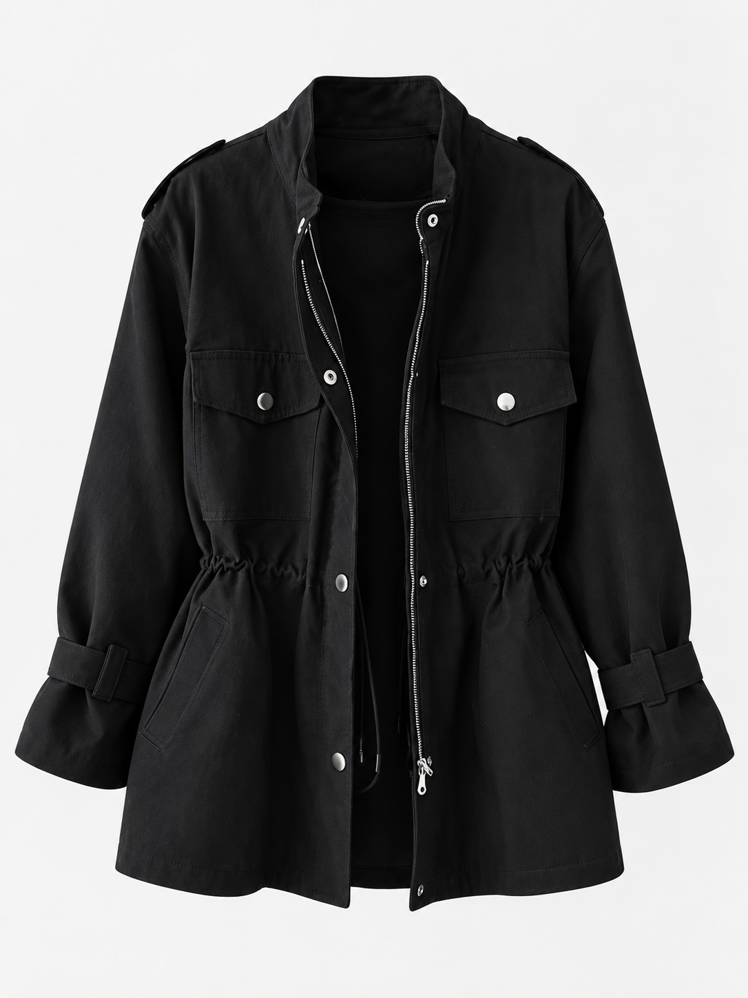 Women's Timeless Tailored Coat - black product