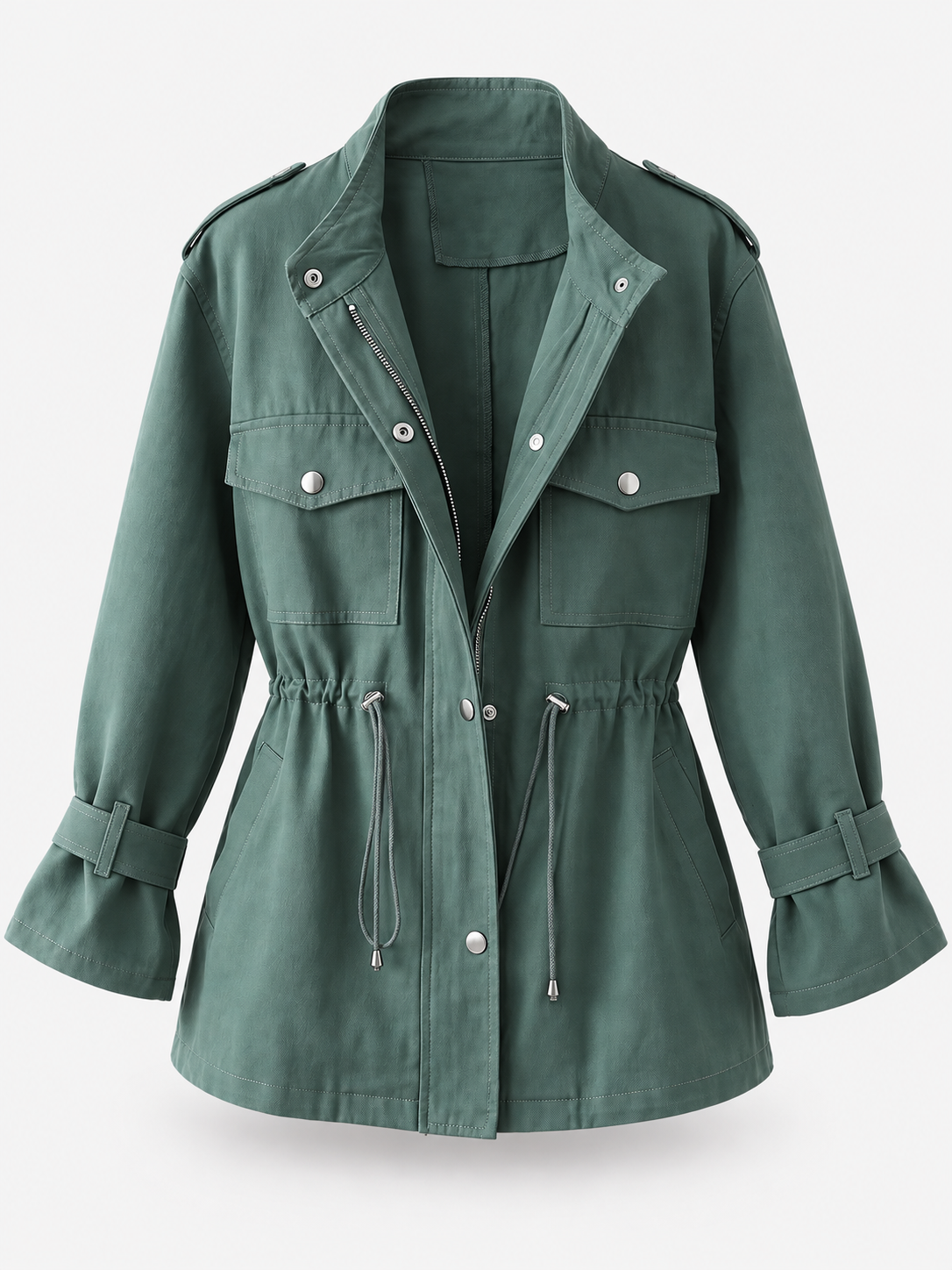 Women's Timeless Tailored Coat - green product